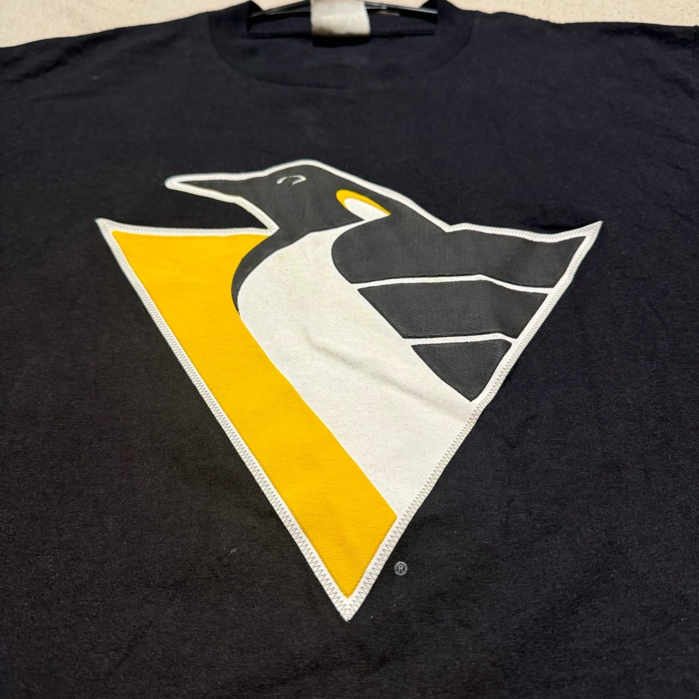 Vintage Pittsburgh Penguins Lemieux 66 NHL Hockey Lee Sport Large T-Shirt EUC - Picture 4 of 9